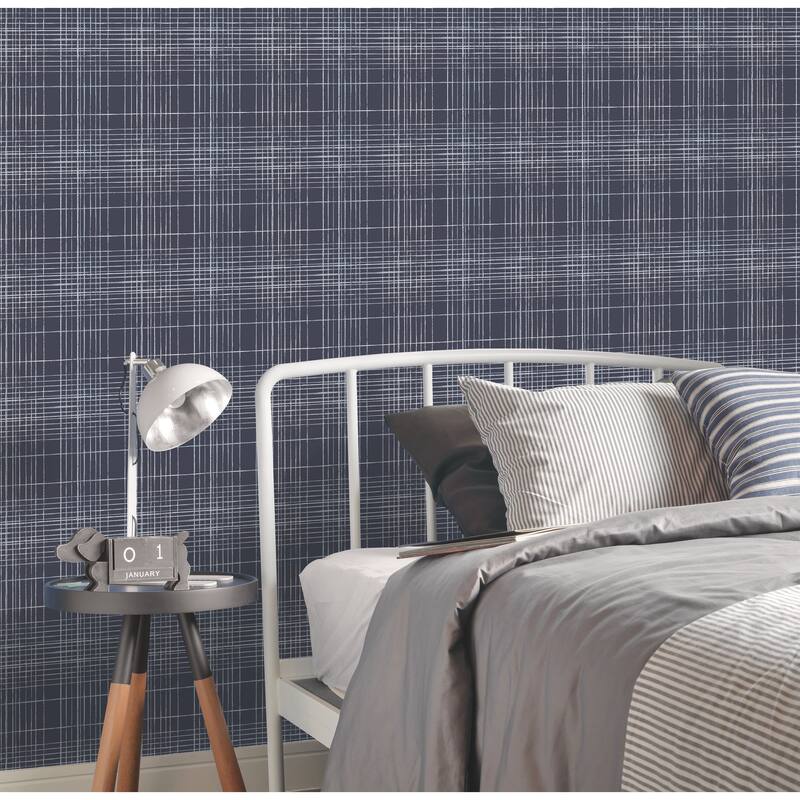Galerie Wallcoverings Deauville 2 Nautical Sea Plaid Non-woven Matte Wallpaper Roll