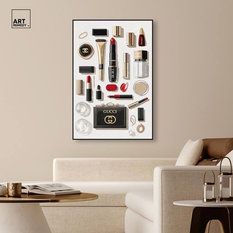 Luxury Makeup Collection II Canvas by Art Remedy
