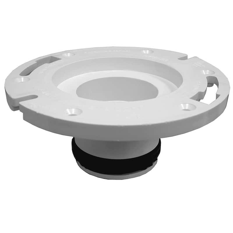 Jones Stephens C4733P 3 X 3 PVC 2 Finger Repair Flange - Natural