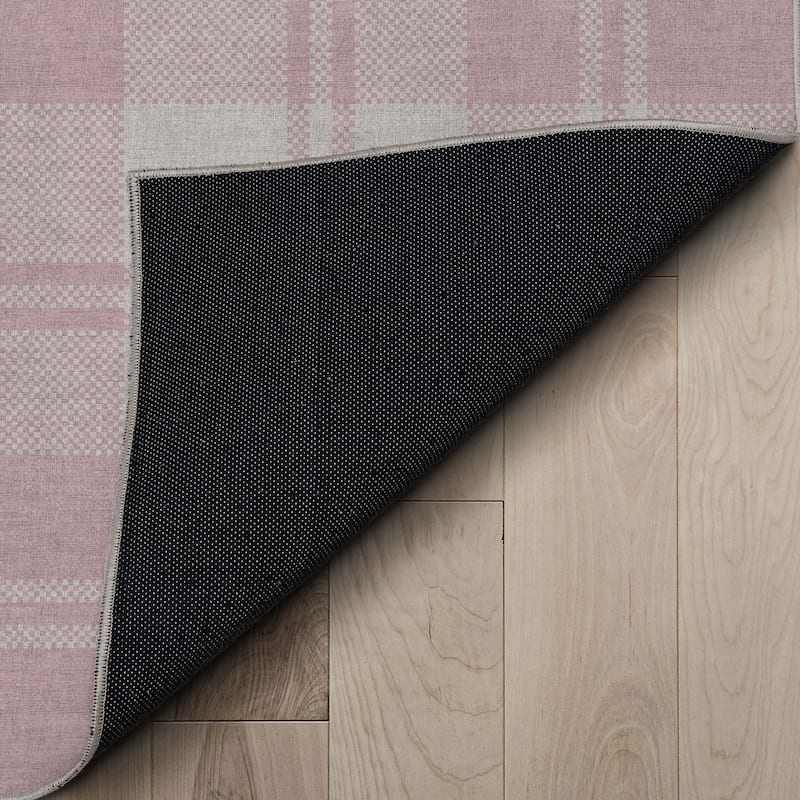 Well Woven Apollo Plaid Farmhouse Geometric FlatWeave Rug