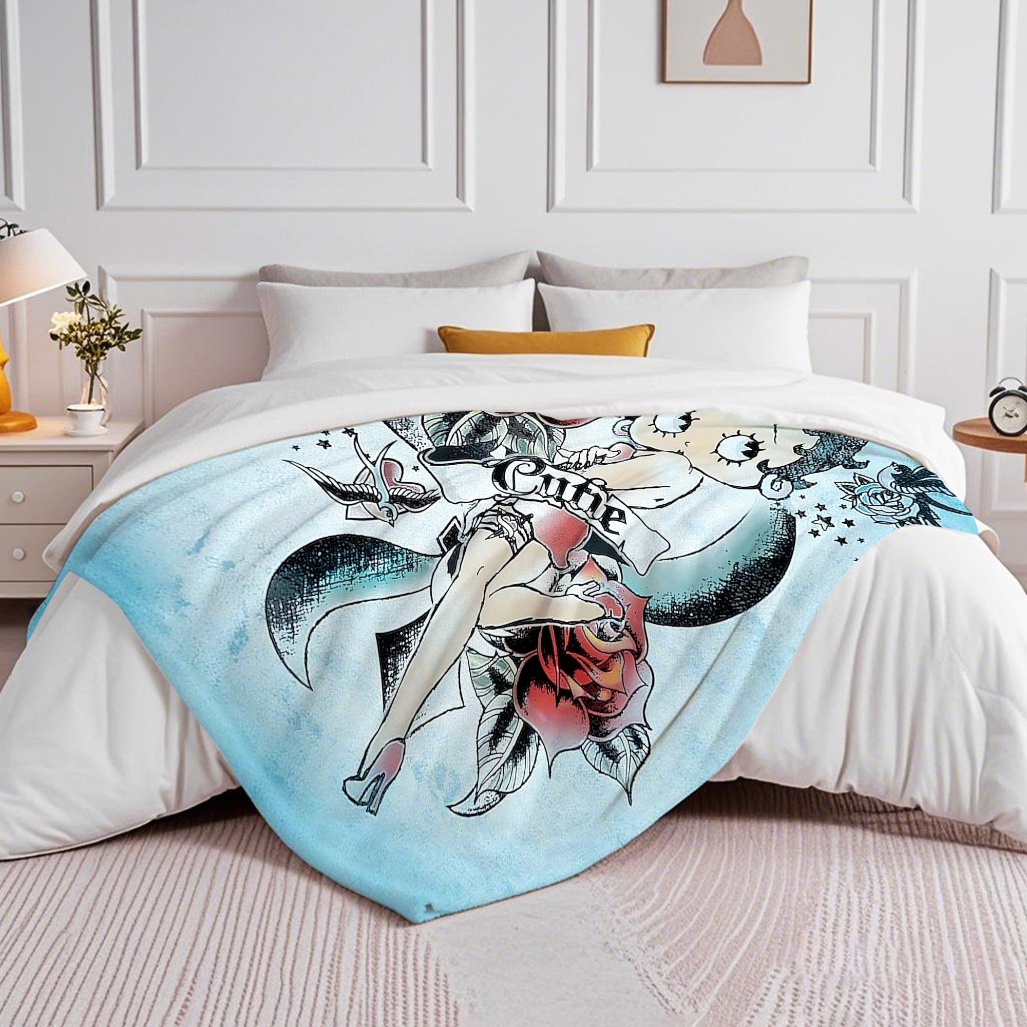 Betty Boop Super Soft Fleece Plush Throw Blanket for Couch - Picture 23 of 374