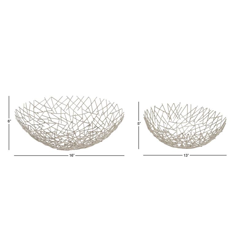 Metal Bowl 13-inch, 16-inch (Set of 2) - S/2 13", 16"W
