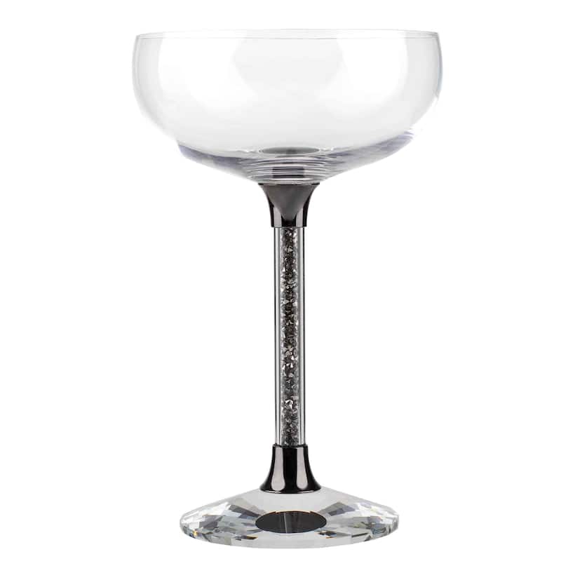 Vetrina Stem Coupe Glass Set - Charcoal - 2 Piece