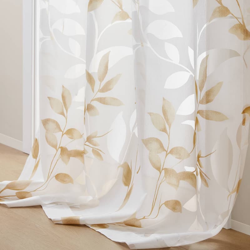 Madison Park Vera Burnout Printed Curtain Panel Single