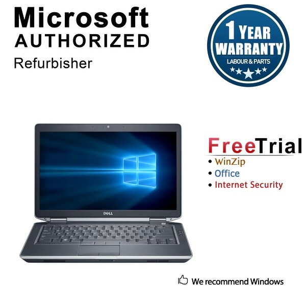 Refurbished Dell Latitude E6430S 14.0" Laptop Intel Core i5 3320M 2.6G 16G DDR3 1TB DVD Win 7 Pro 64 1 Year Warranty - Black