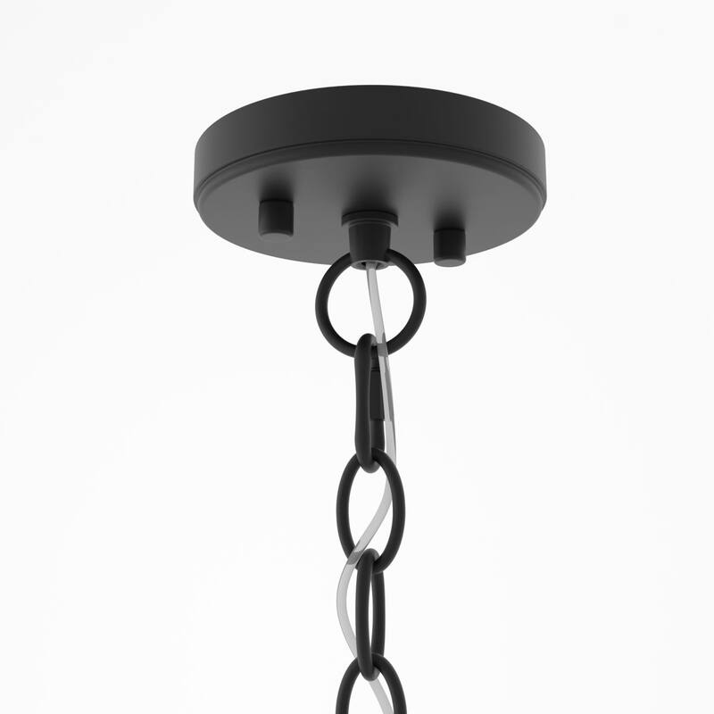 24-light Modern Farmhouse Large Black Wagon Wheel Chandelier - 47 inches