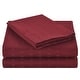 preview thumbnail 58 of 88, Home Sweet Home Dream Striped 1200 TC Egyptian Cotton Deep Pocket Bed Sheet Set Burgundy - Full