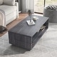 preview thumbnail 4 of 13, Jessica Contemporary 3-Piece Coffee and End Table Set with Shelfs by Furniture of America
