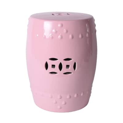 Blush Pink Garden Stool