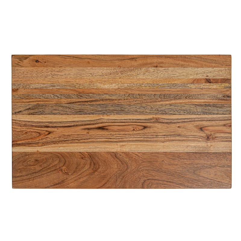 Acacia and Mango Wood Cheese and Cutting Board - 16.0"L x 9.8"W x 1.0"H