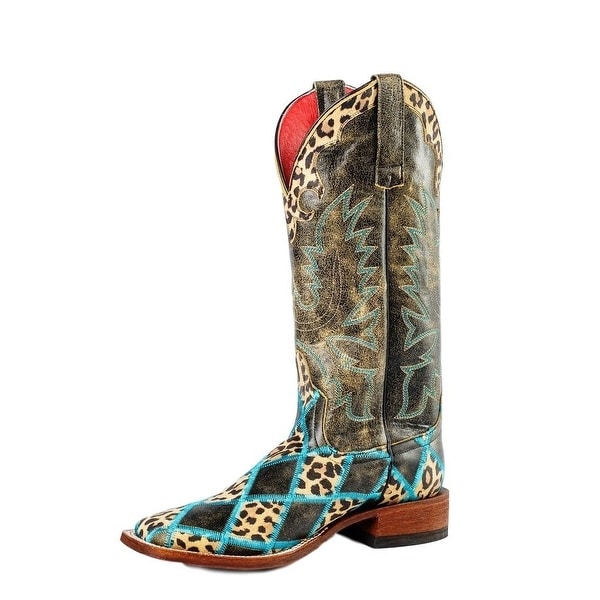 womens leopard cowboy boots