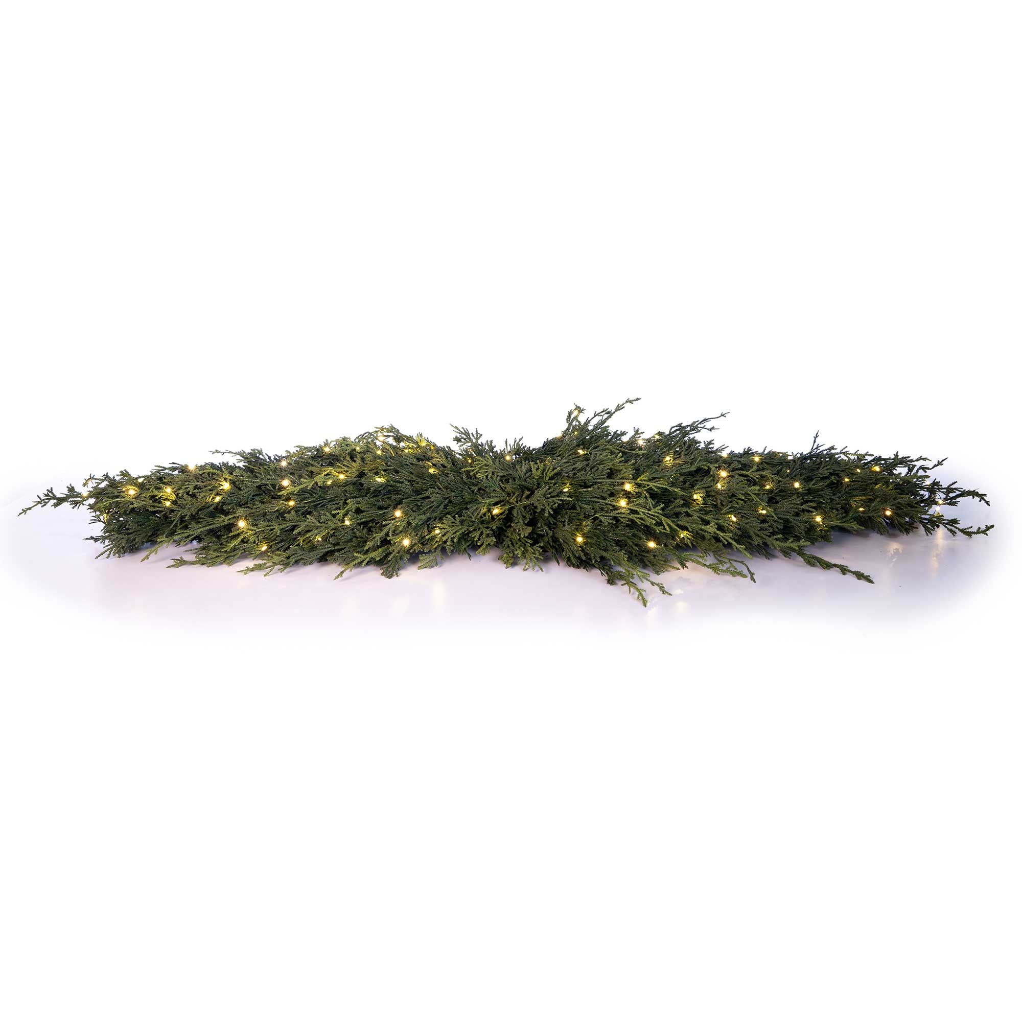 Pre-Lit LED Table Top Swag - Cypress - 48
