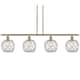 Option Antique Brass / Clear Glass with White Rope