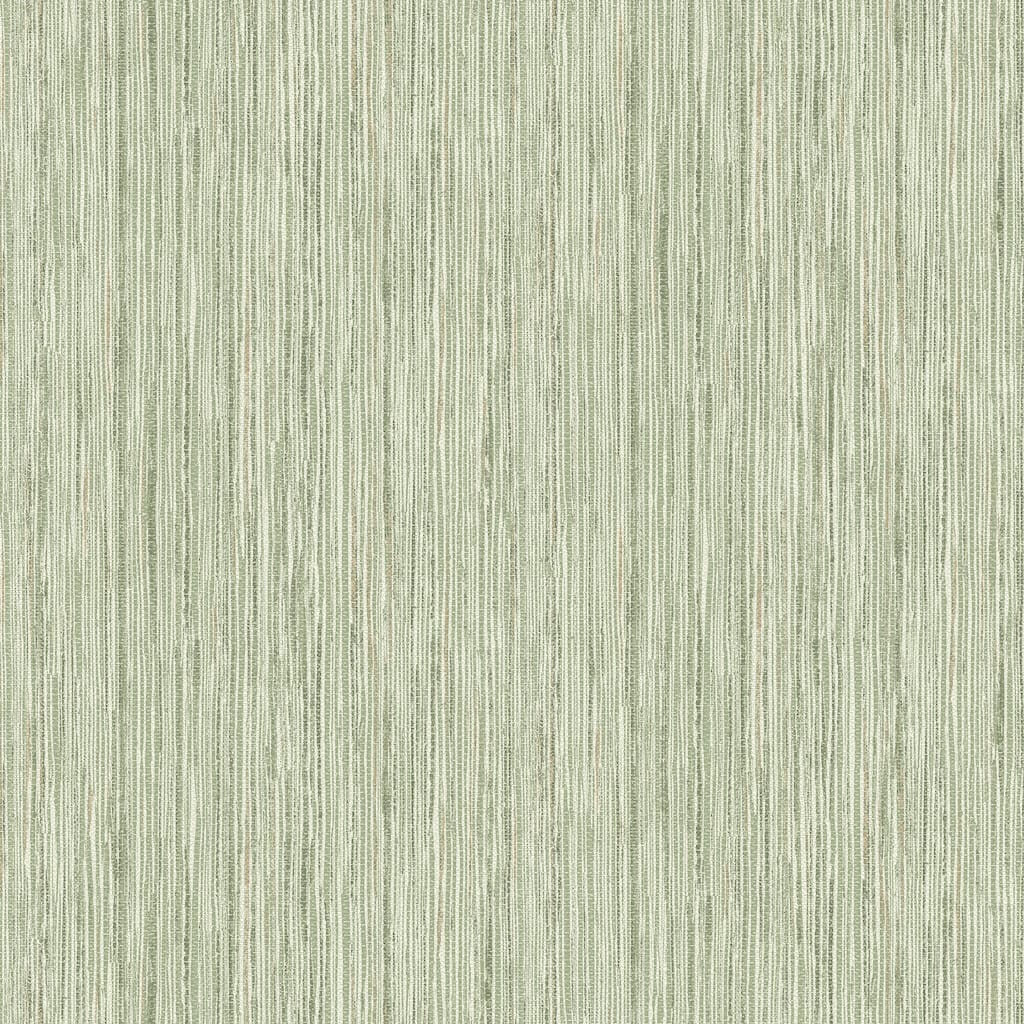 A-Street Prints Justina Green Faux Grasscloth Wallpaper