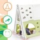preview thumbnail 8 of 16, 5-in-1 Playground Climber Playset With Tunnel Climber Whiteboard Building Block Baseplates