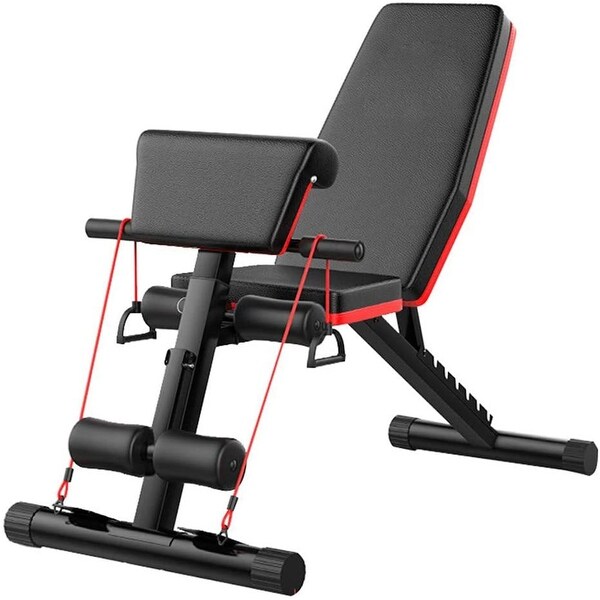 Adjustable Weight Bench with Leg Extension and Leg Curl, Bench Press ...