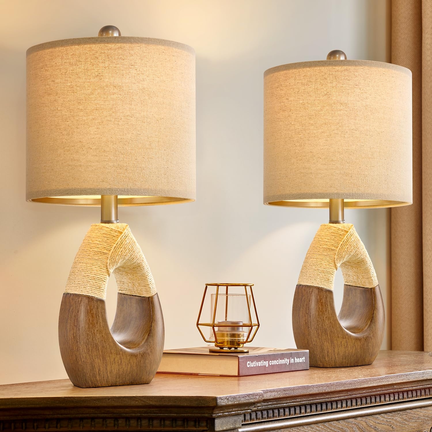 Bedside lamps rattan cheap