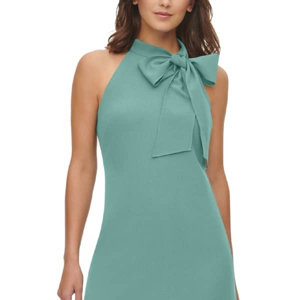 Vince Camuto Women's Bow Neck Halter Dress Green Size 14 - Bed Bath &  Beyond - 40629735