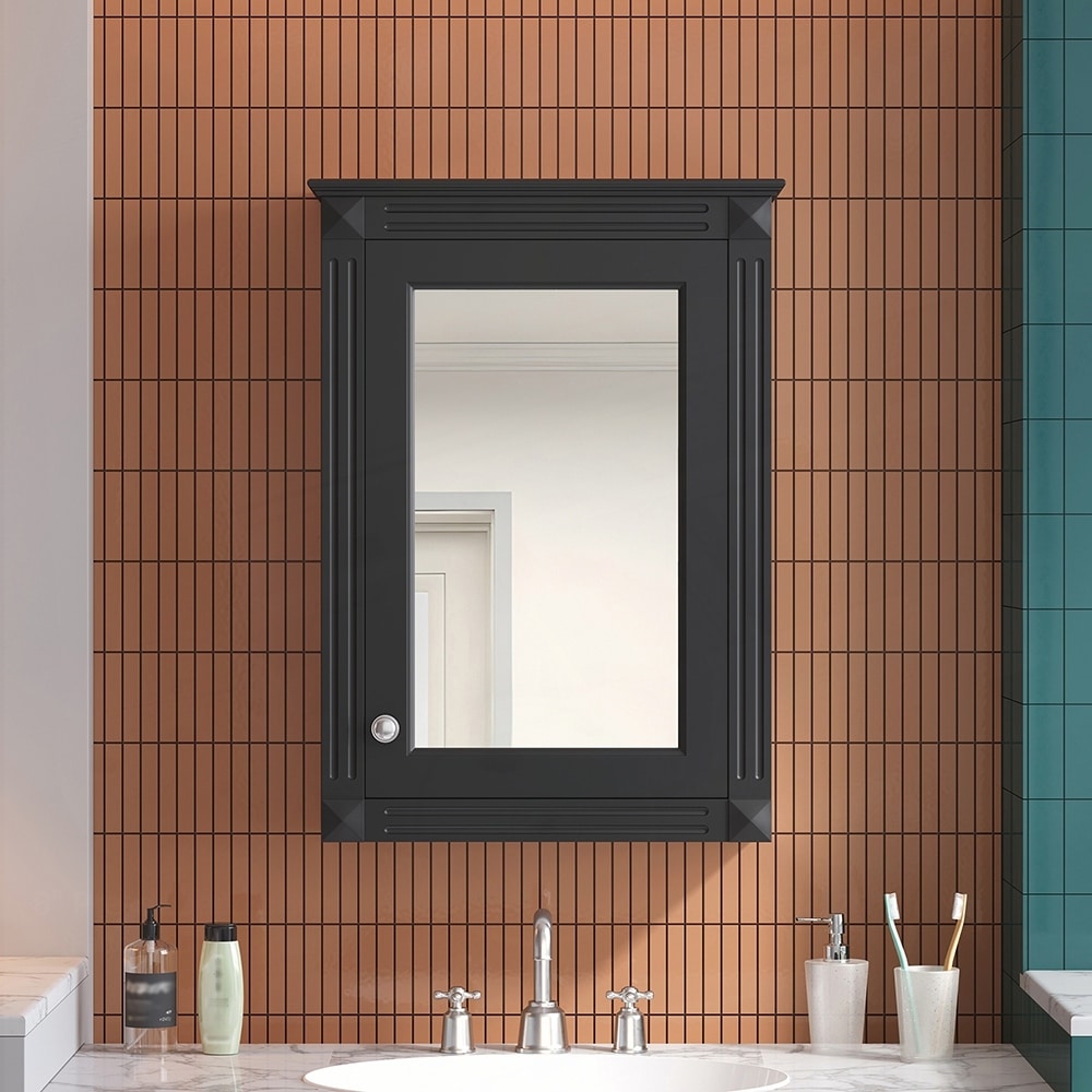Wall Mounted Bathroom Storage Cabinet with Mirror