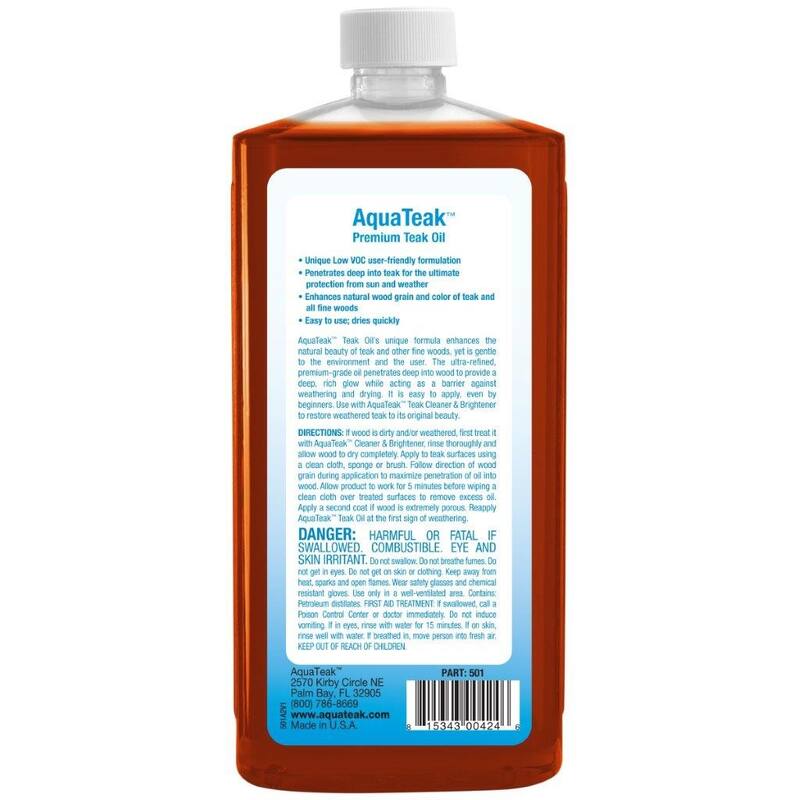 AquaTeak Premium Teak Oil - Teak Oil