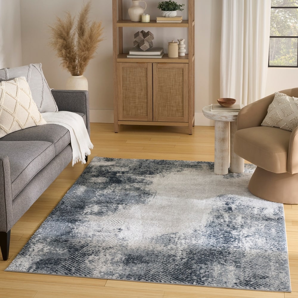 Nourison Dekor Indoor only Grey Persian Area Rug