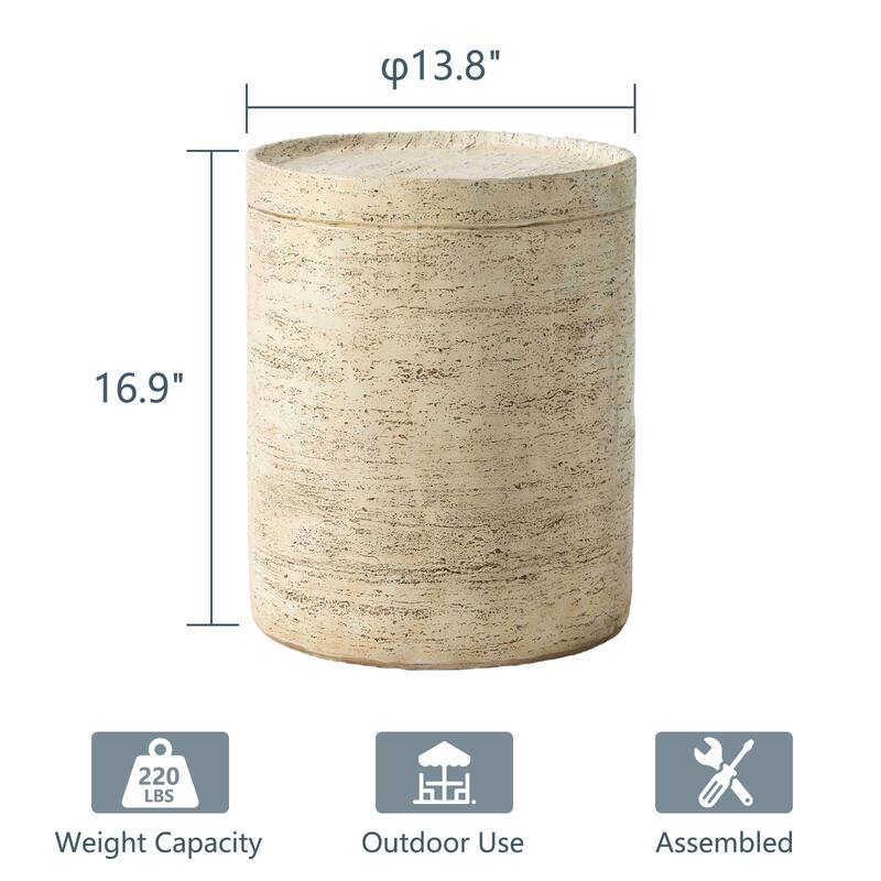 COSIEST Round 14' Outdoor Side Table