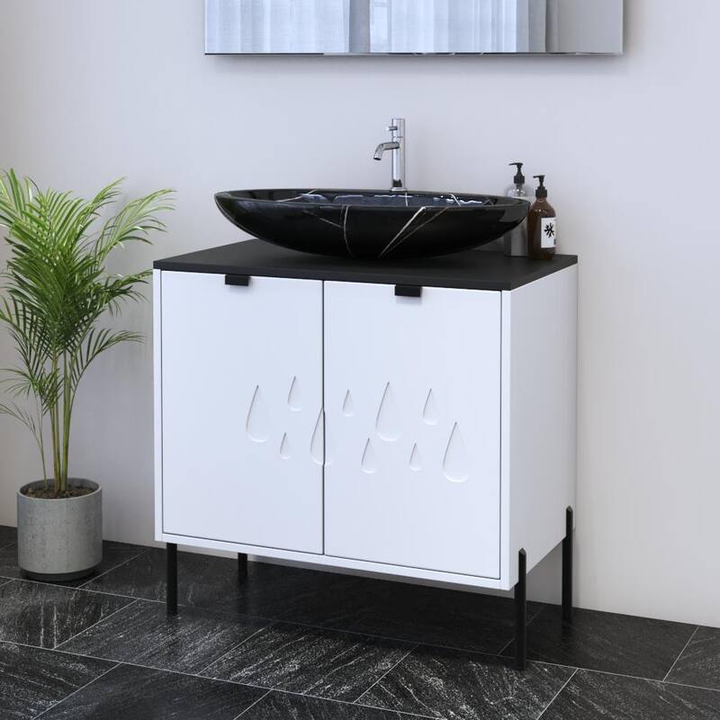 Teardrop 2D 80 Floating Bathroom Vanity (32" Width)