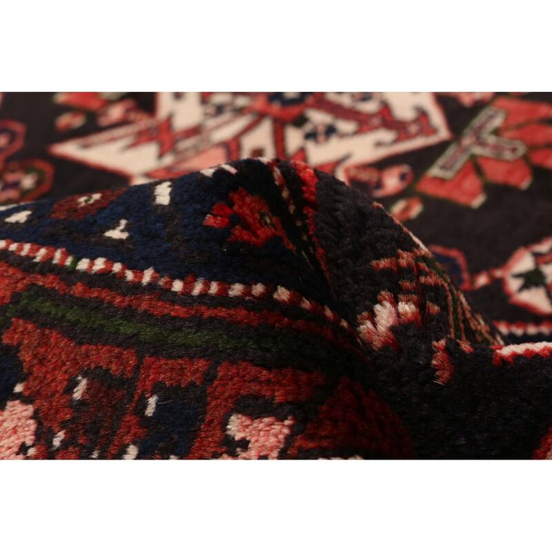 ECARPETGALLERY Hand-knotted Andelz Black Wool Rug - 4'11 x 6'7