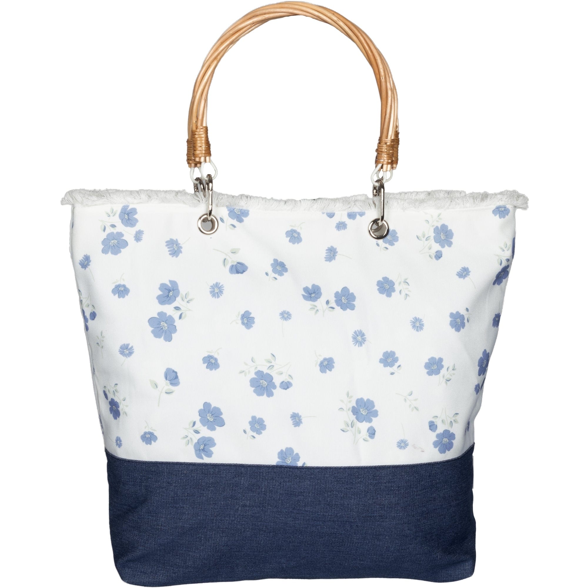 Pavilion Blue Floral Tote Bag