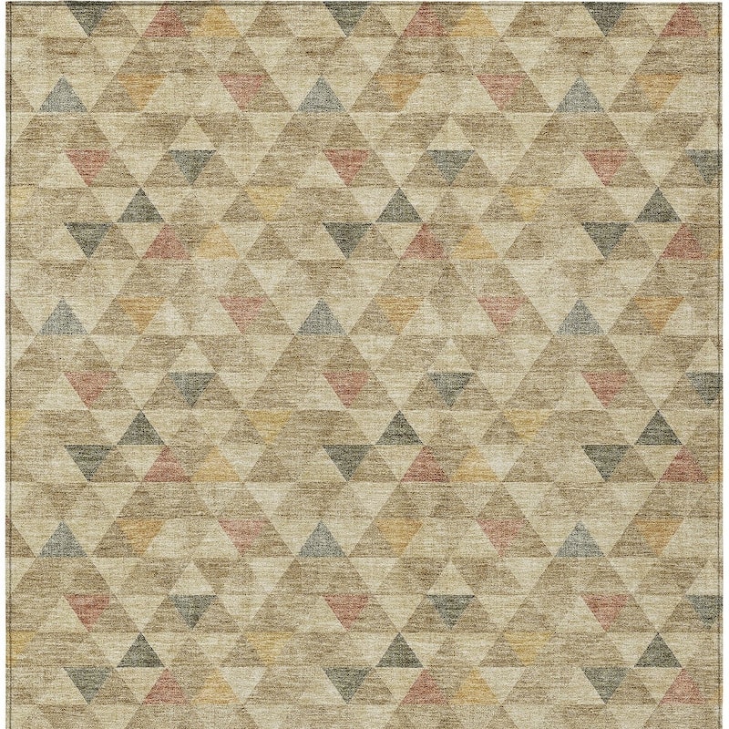 HomeRoots Geometric Transitional Rectangle Outdoor Rug