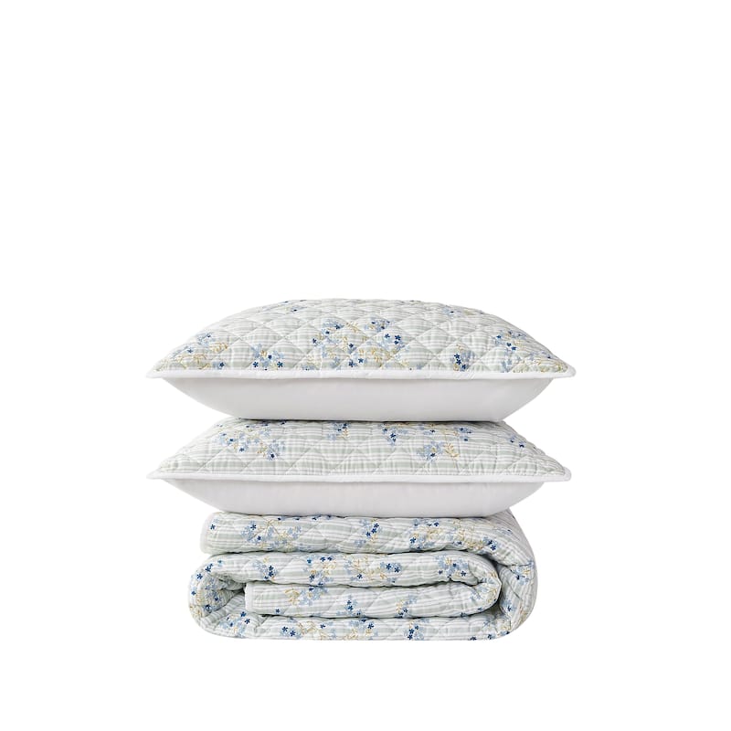 Cottage Classics Emma Floral Quilt Set