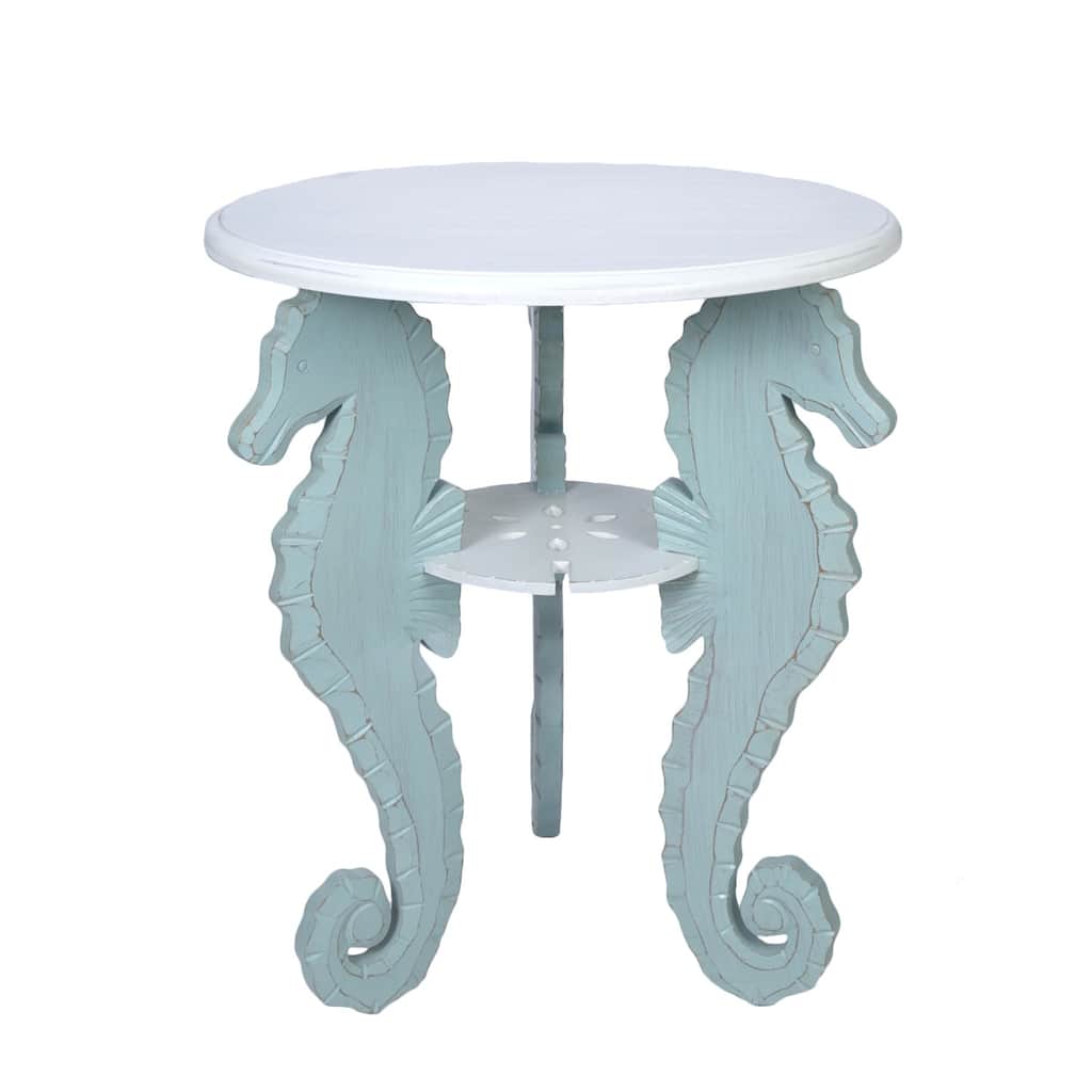 Small Round Seahorse Table Decor