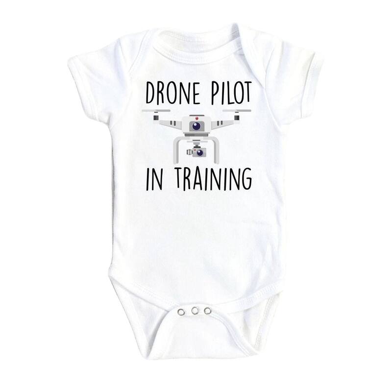Drone Pilot - Baby Boy Girl Clothes Infant Bodysuit Funny Cute Newborn - Blue - 0-3M