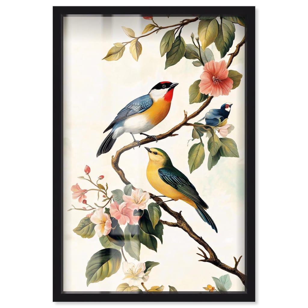 Colorful Perch Shadowbox by Art Remedy