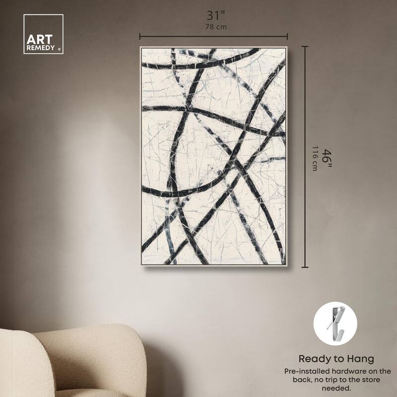 Intersecting Lines II Canvas by Art Remedy