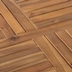 preview thumbnail 8 of 11, Outdoor Hermosa 5-piece Wood Dining Set by Christopher Knight Home