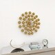 preview thumbnail 6 of 15, Gold Metal Starburst Wall Decor with Orb Detailing