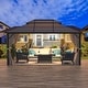 preview thumbnail 26 of 133, EROMMY Hardtop Gazebo,Outdoor Pergola with Double Roof & Netting & Curtains,Heavy Duty Canopy for Patio, Backyard, Pool party 10'x13' - Out of stock