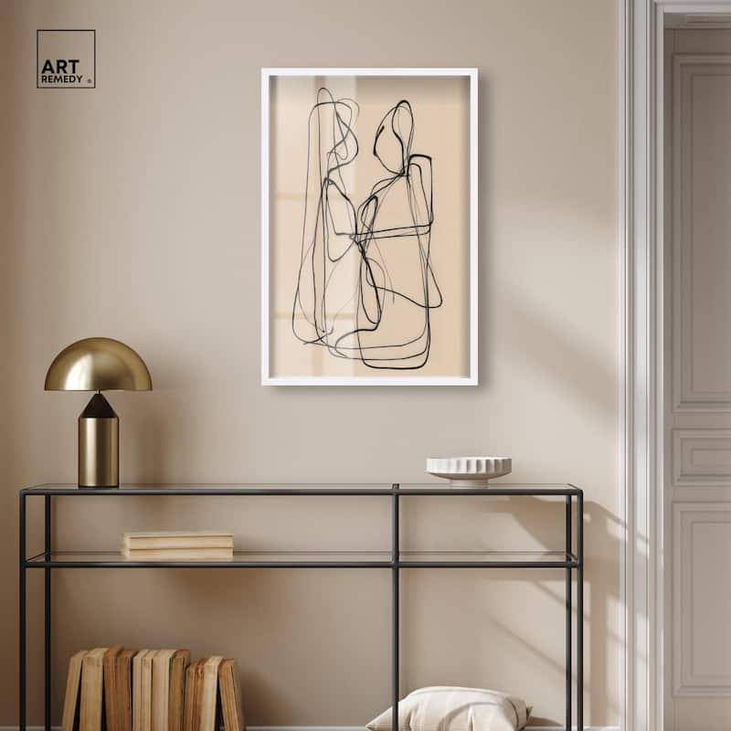 Embrace of Lines I Shadowbox by Art Remedy