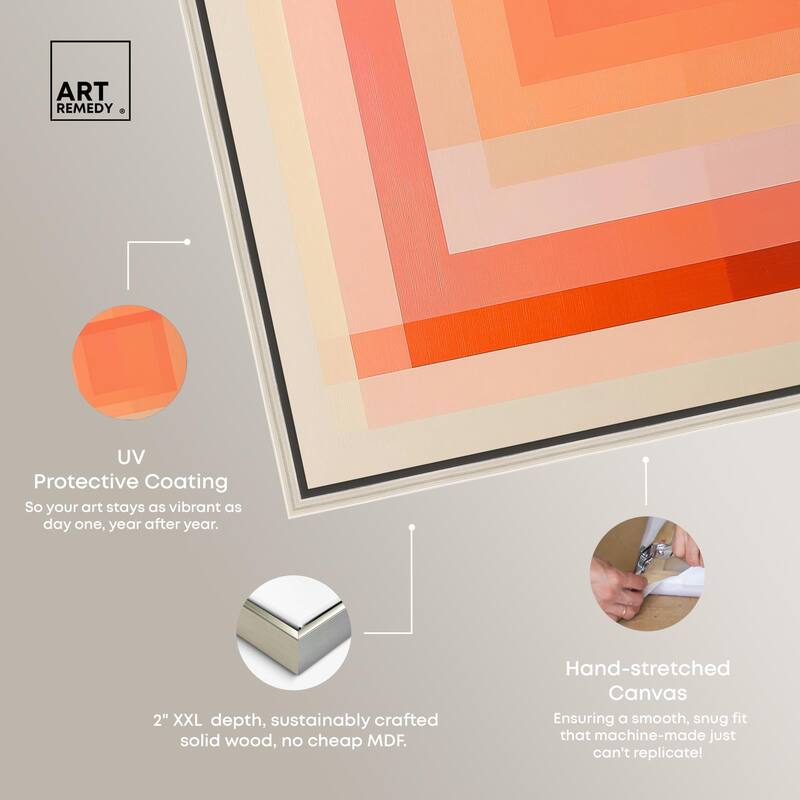 Minimal Color Blocks III Canvas by Art Remedy