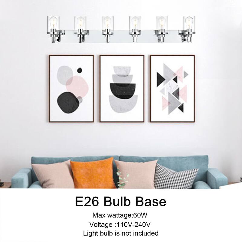 Modern Bathroom Lights with Clear Shape