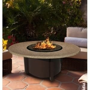 California Outdoor Concepts 5010-BR-PG11-SUN-42 Carmel Chat Height Fire Pit-B...