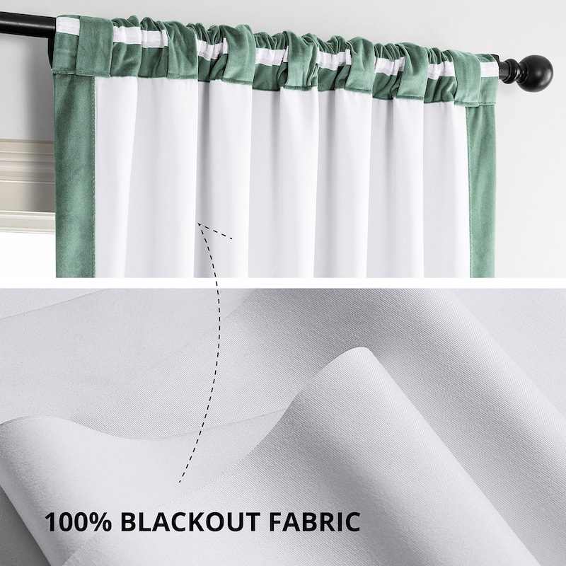 Exclusive Fabrics Signature Velvet Blackout Curtain 108 Inches Long (1 Panel)