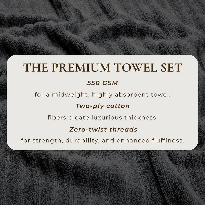 Linery & Co. Combed Cotton Bath Towel Set