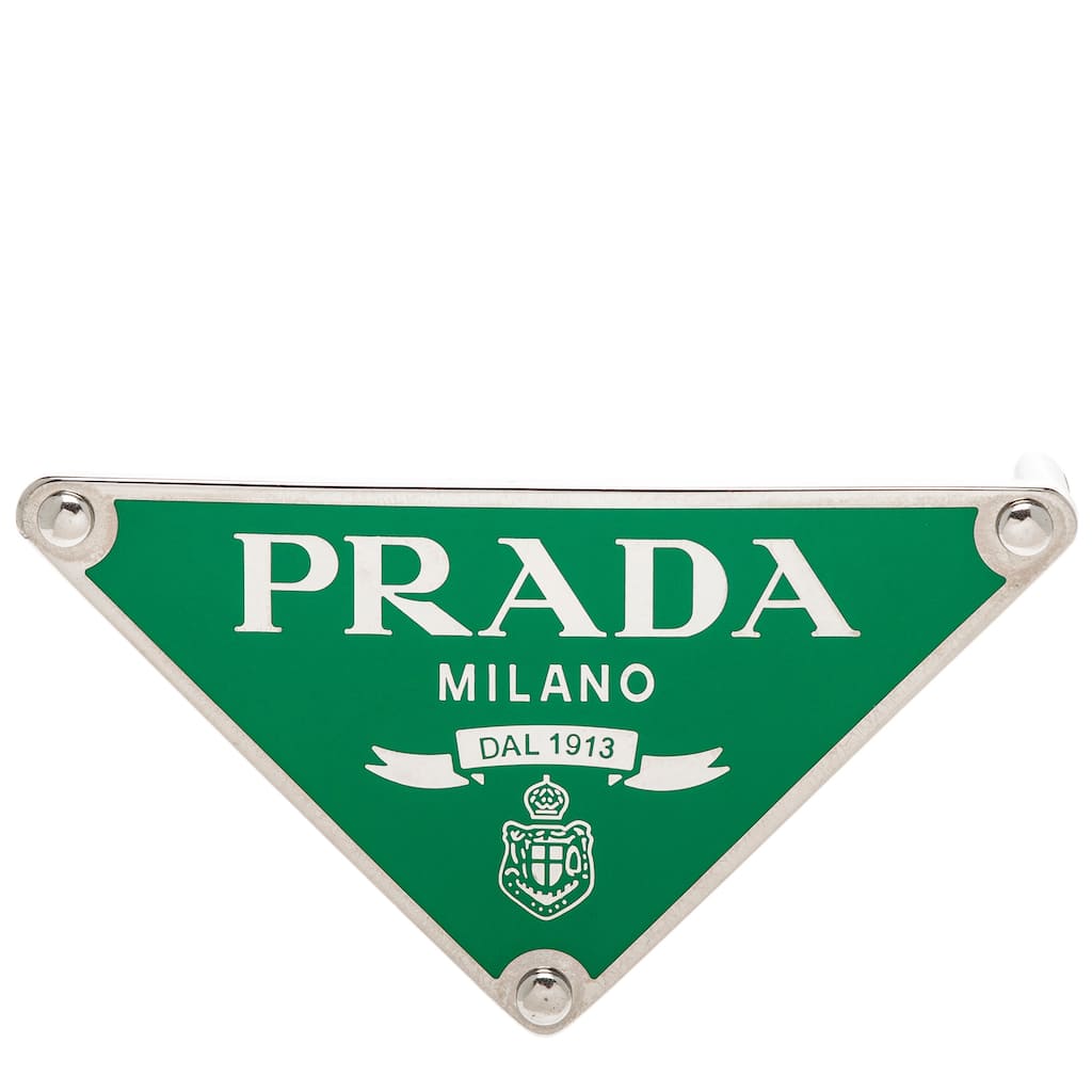 Prada Enameled Metal Belt Buckle