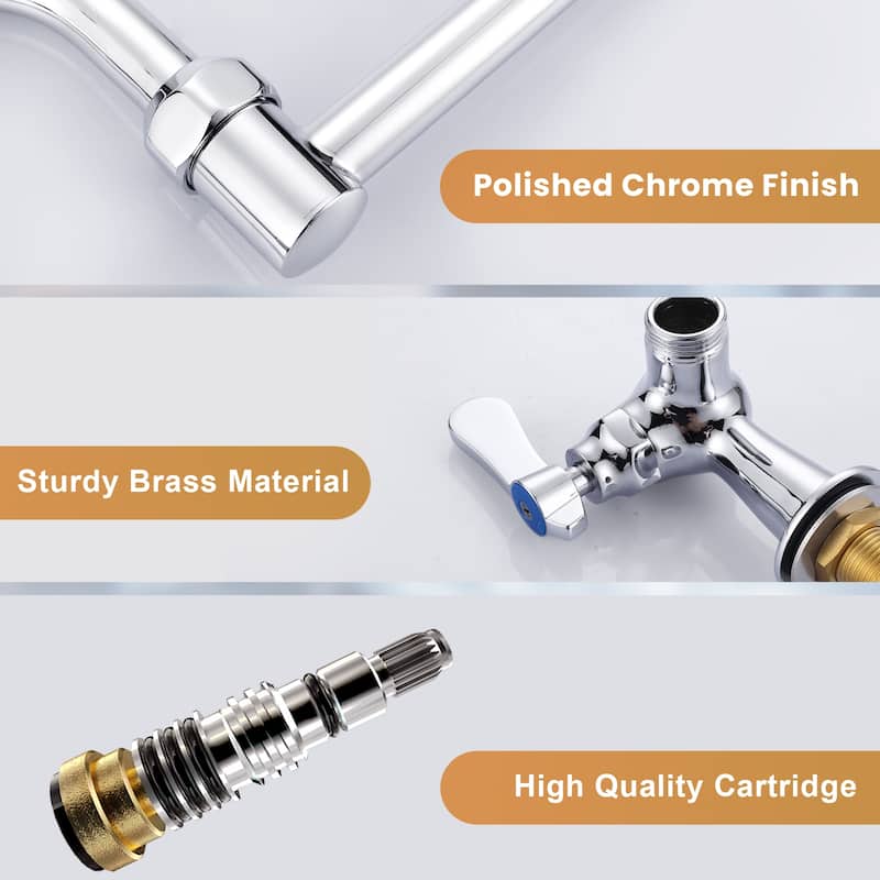 WOWOW Modern Single-Handle Wall-Mounted Filler Faucet