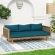 preview thumbnail 1 of 34, Aidan Farmhouse Outdoor 3 Seater Daybed with Fabiric Cushion by Christopher Knight Home
