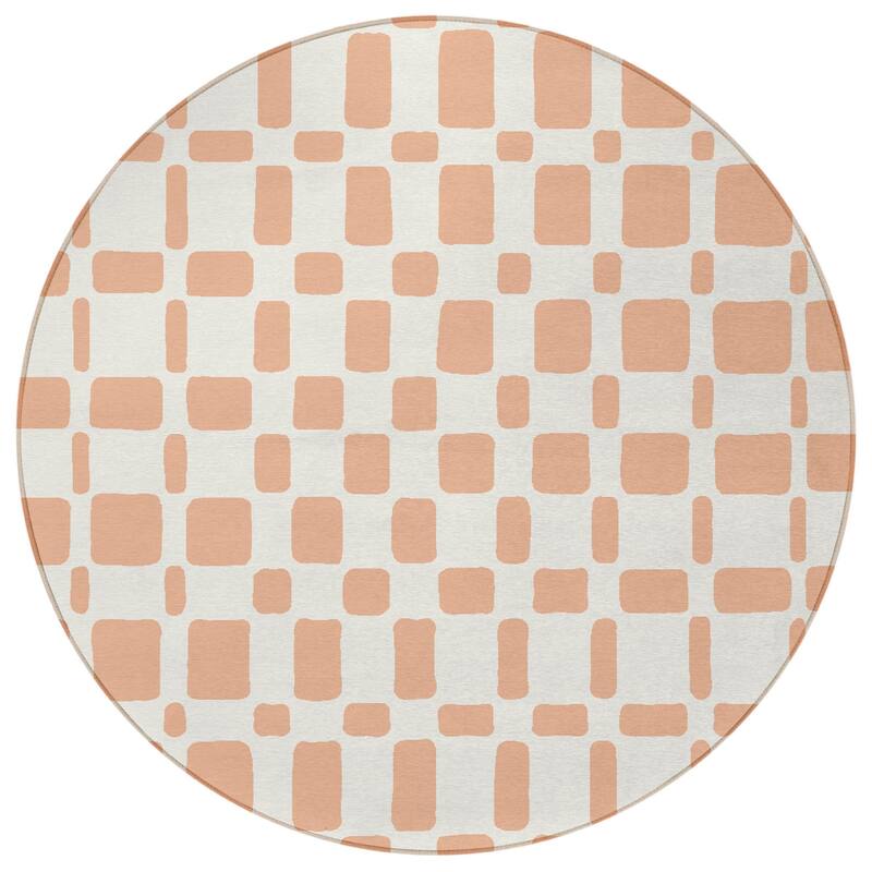 HomeRoots Geometric Transitional Rectangle Outdoor Rug