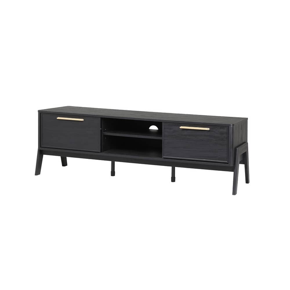 NPD Furniture Heaton 60.5 Inch Low TV Stand with Storage