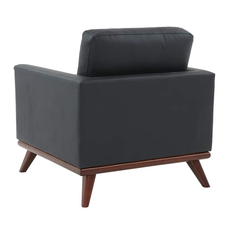 Chester Modern One-Seater Sofa Leather Or Mesh Upholstery Accent Arm Chair for Living Room Bedroom Lounge - 33.46
